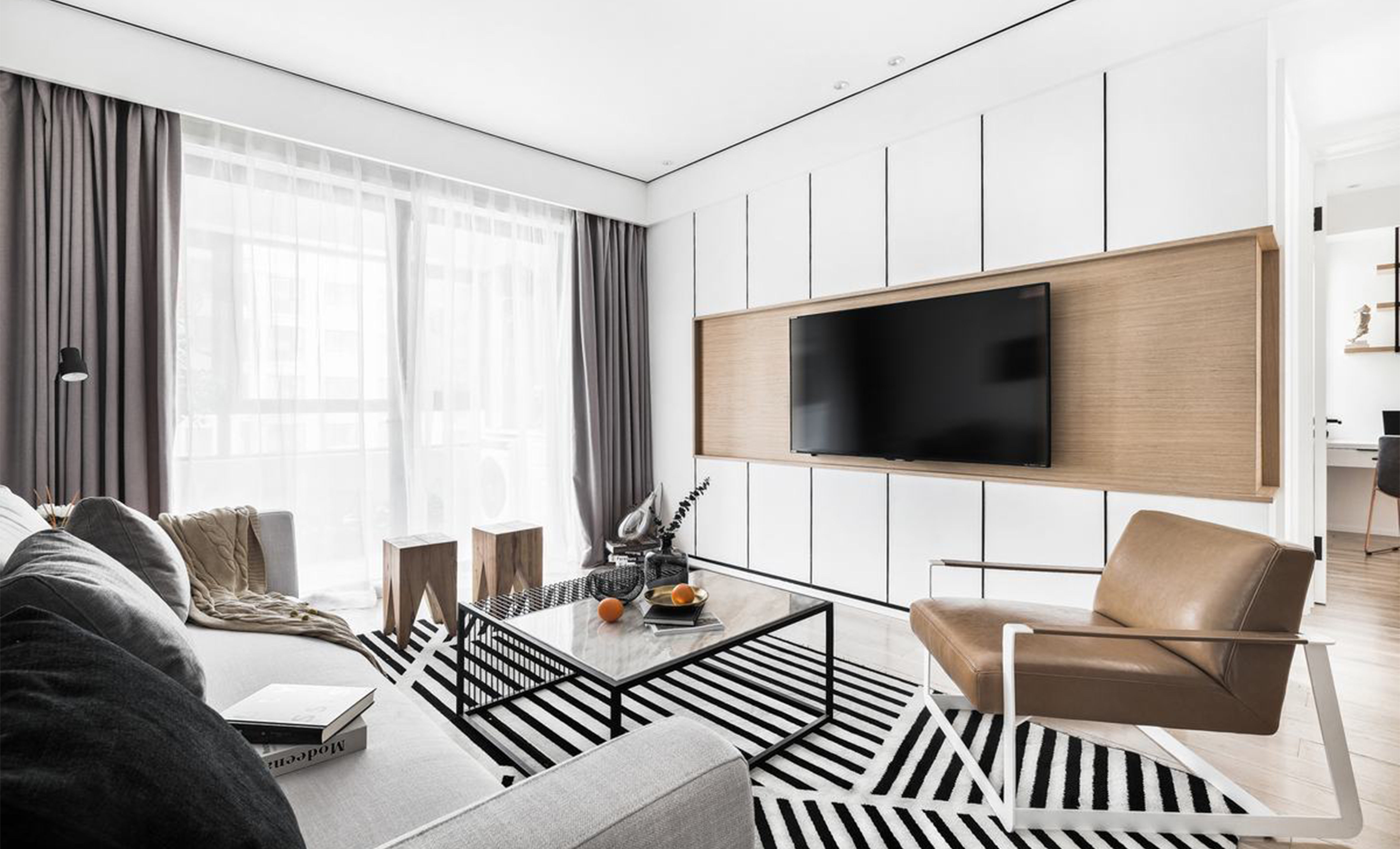 88平三居室，冷暖適中的小北歐