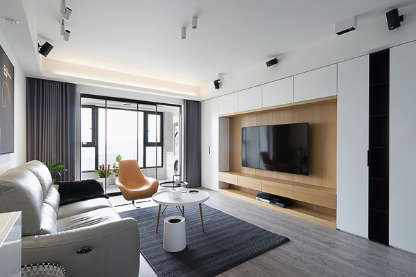 106平三居室簡(jiǎn)約風(fēng)，打破常規(guī)臥室設(shè)計(jì)